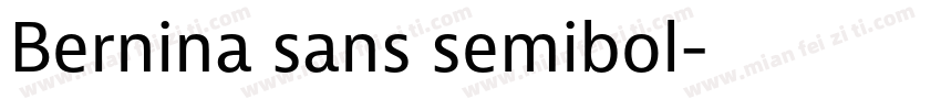 Bernina sans semibol字体转换